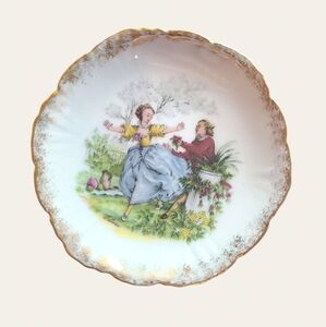 Vtg Limoges Watteau Small Plate/ Ring Holder 💍🌴
